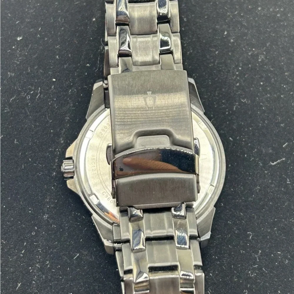 Bulova Black Chronograph Watch